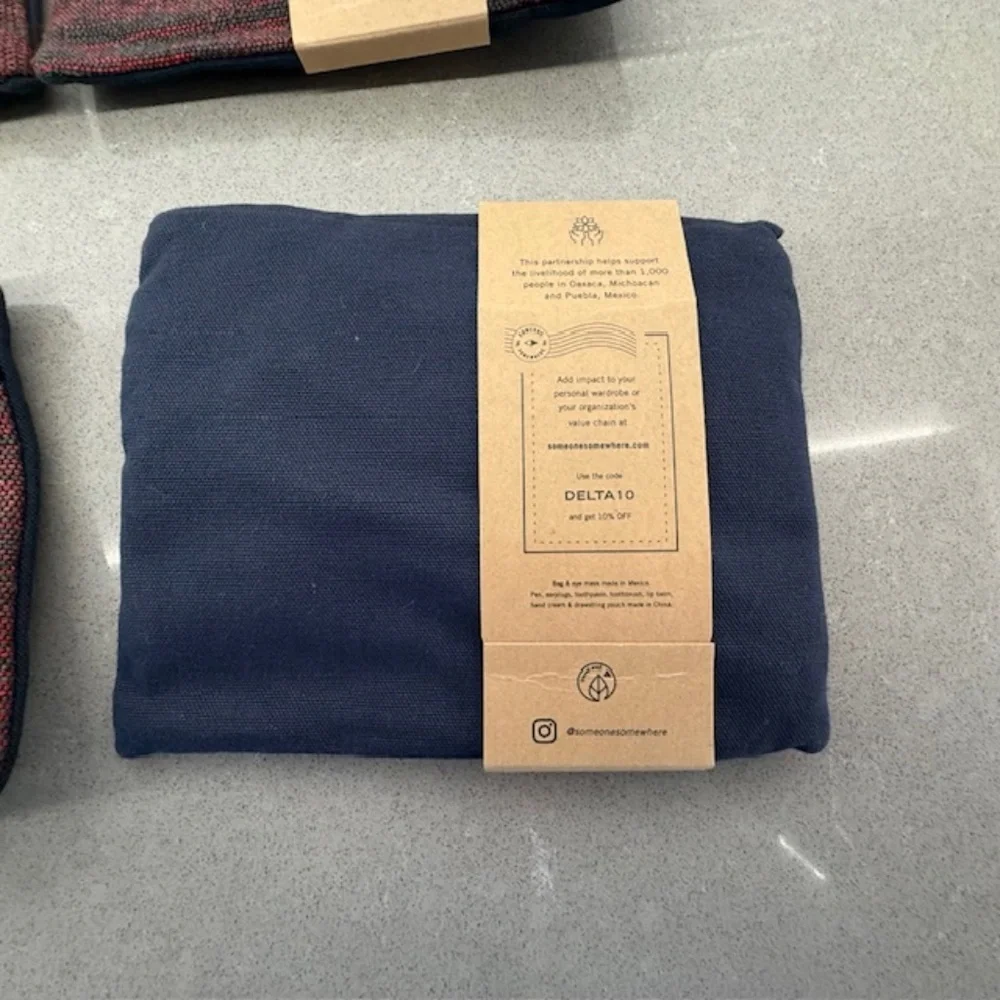 4 Delta Air Lines - Delta One Amenity Kit - Someone Somewhere NEW